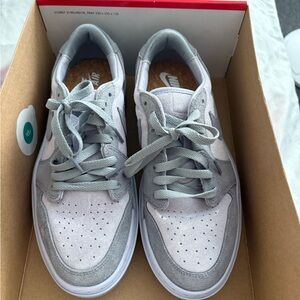 Nike Light Gray and White Casual Sneakers